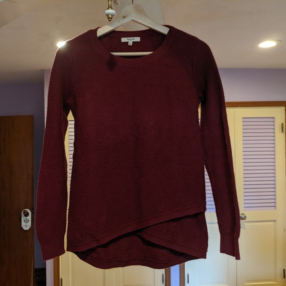 Madewell Knit Sweater with Hem Detail